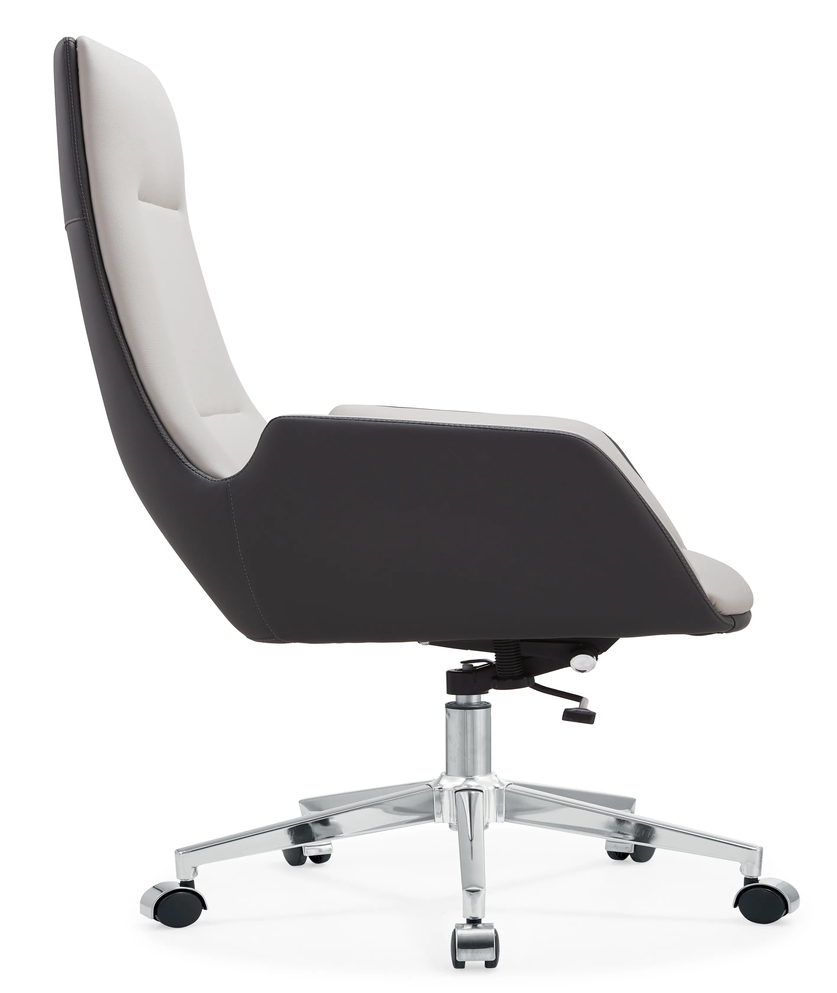 white leather office desk chair​